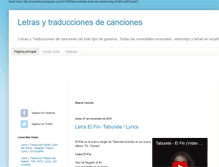 Tablet Screenshot of letraytraduccion.com